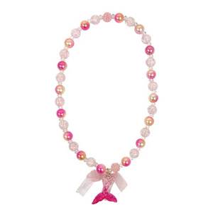 Pink Poppy - Mermaid Tail Necklace