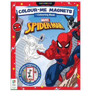 Books: Hinkler - Colour-Me Magnets Colouring Book - Spiderman