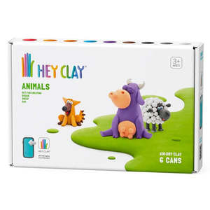 Activities: Hey Clay - Animals - Doggie Sheep Cow - 6 Cans