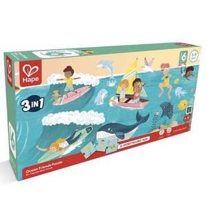 Activities: Hape - 3 in 1 Puzzle & Storytelling - Ocean Friends