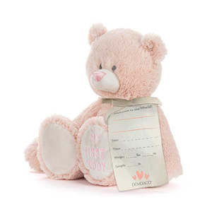 Demdaco - My First Teddy - 24cm Pink
