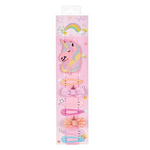 Accessories: Souza - Hair Clip Hanger with 7 Clips - Sally Unicorn
