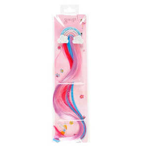 Accessories: Souza - Hair Clip & Extention - Rainbow Hair