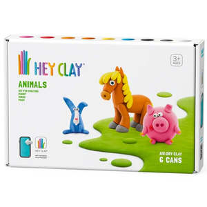 Activities: Hey Clay - Animals - Rabbit Horse Piggy - 6 Cans