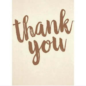 Thank You  Mini Card