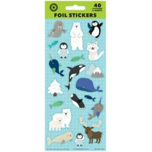 1 3 Years Old: Artic Animals Foil Sticker Sheet