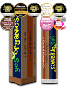 Lip Balm for Sensitive Chapped Lips: Chocolicious | Cocoa & Hempseed Lip Balm