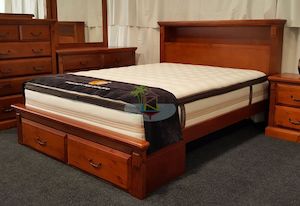 Super Kingsize: Marina# NZ Pine Drawer and/or Storage  Bed Frame | Super-King| TR