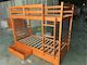 -Weekly Specials- Tina# Solid Wooden Bunk bed & 2 Drawers | Single+Single | Warm Honey