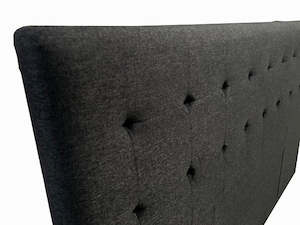 Boston# Headboard | King-Single | Charcoal color | LS