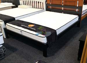 Tina# NZ Pine Simplicity Bed Frame | Double | Black color | LS