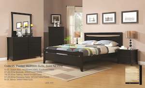 Paiden# NZ Pine  Bedroom Suite | Queen | LS