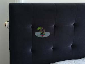Boston# Headboard | Super-King | Black color | LS