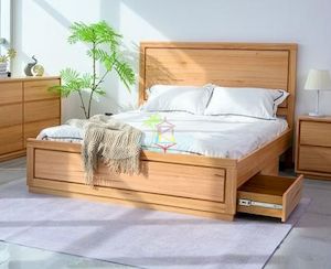 Queensize: Dallas# Queensland Messmate  Bed Frame | Queen