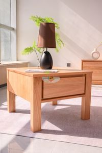 All: Dallas# Queensland Messmate  Lamp Table | 0.6M Square