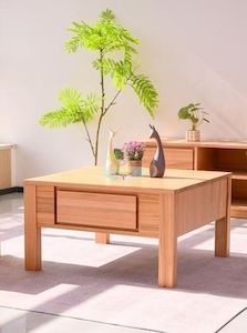 Dallas# Queensland Messmate  Coffee Table | Square 0.8M