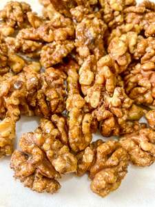 Honery Roasted: honey roasted walnuts