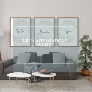 Products: Birth Affirmations White
