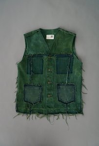 yohozo denim moss vest 04 - YOHOZO STUDIO