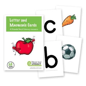 Products: Letter and Mnemonic Cards sets Yolanda Soryl Literacy