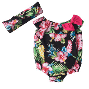 Products: Baby Girl Bubble Romper – Yolo
