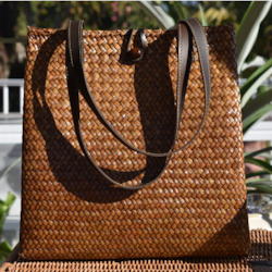 Bags: Lovely Handcrafted Krajood Bag with Leather Strap Handles | yompai