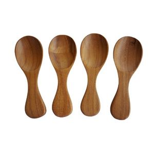 Spoons Knives And Forks: Handcrafted Teak Mini Spoons (Set of 4)