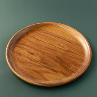Wooden Platters: Teak Wooden Platter Set (Set of 3)