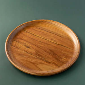 Medium Teak Wooden Platter (25cm)
