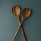 Handcrafted Elegance for Everyday Meals - Wooden Salad Server Set Large | Yompai NZ