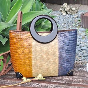 Handcrafted Krajood Bag with Wooden handles | Yompai  NZ