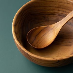 Combo Sets: The Daily Ritual Set: Handcrafted Teak Bowl and Soup Spoon