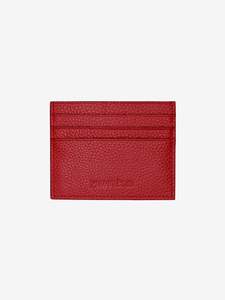 Red Leather Card Holder