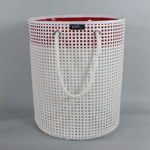Baskets: Large Basket Red Trim
