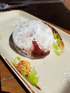 Raspberry Filled Donut