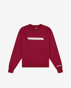 BLOCK CREWNECK | Maroon