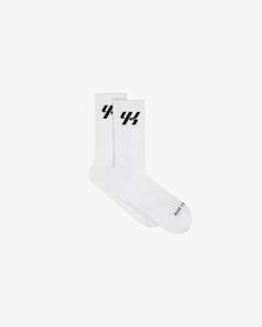 YK Move Champion Ribbed Sports Socks | White