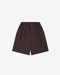 Shorts: Nothing Pleated Shorts | Hazelnut