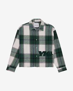 Flannel Overshirt | Green Plaid