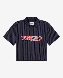 New Arrivals: YKClo Box Shirt | NAVY PINSTRIPE