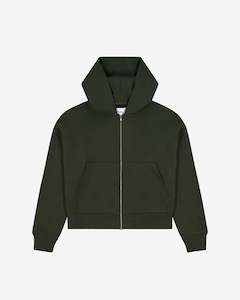 Nothing Zip Up Hoodie | Olive