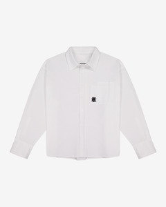 Double Pocket Longsleeve Shirt | White
