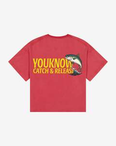 T Shirts: Catch & Release Tee | Washed Red