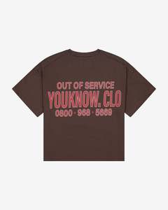 T Shirts: Out of Service Tee | Brown