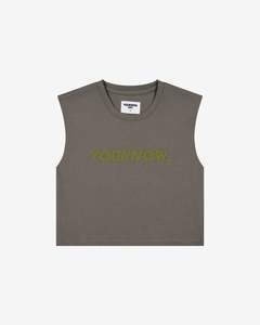 Kids Collection: Kids Boxy Tank | Charcoal