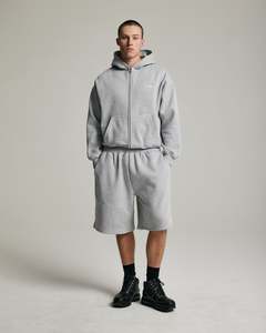 Core Oversized Shorts | Heather Grey