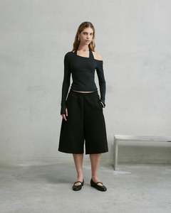 Nothing: Nothing Layered Halter Longsleeve | Tar