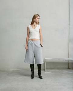 Nothing: Nothing Deep V Tank | Cloud White