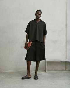 Nothing: Nothing Boxy Pintuck Polo | Tar