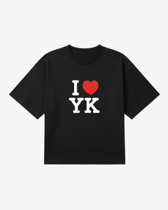 T Shirts: I Heart YK Tee | Black